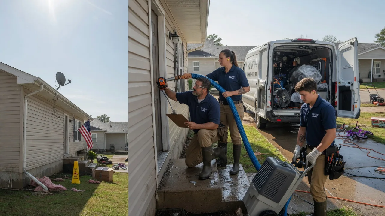Ceiling Water Damage Restoration in Bellbrook, OH near me